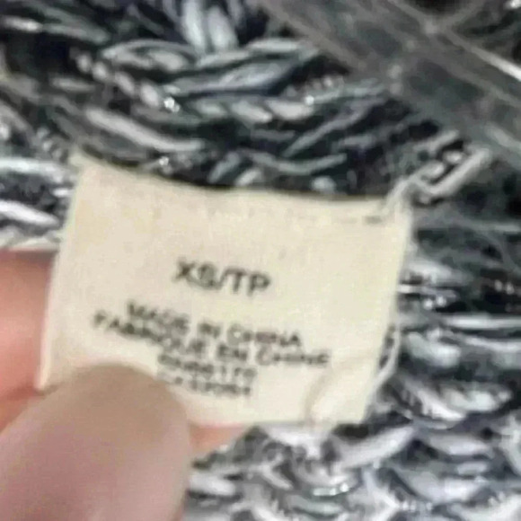 Anthropologie Moth Women's XS Gray Chunky Knit Open Front Cardigan - Picture 4 of 8